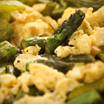 Keto Scrambled Eggs with Goat Cheese and Asparagus Recipe | @Atkins