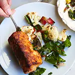 Spice Dusted Cod with Warm Cauliflower Salad