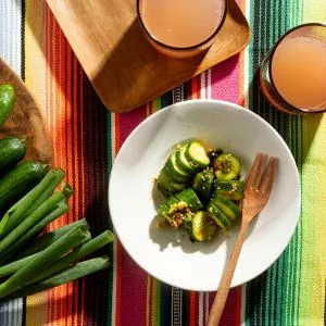 Keto Spicy Cucumber Salad with Chili Crisp Dressing