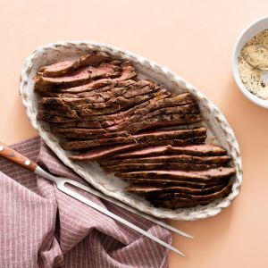 Keto Grilled Flank Steak with Savory Tea Rub Recipe | @Atkins