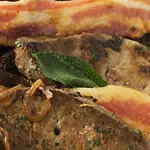 Calf's Liver with Bacon and Green Peppercorns 