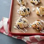 Blueberry Scones with Lemon Glaze