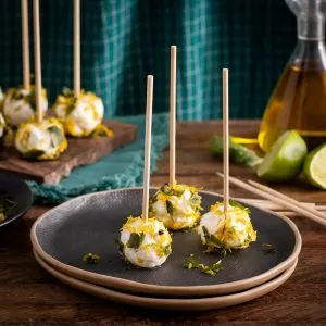citrus-and-basil-marinated-goat-cheese