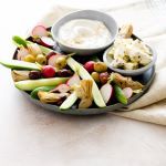 Mezze Plate with Falafel-Spiced Yogurt Dip Recipe | @Atkins