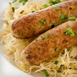 Keto Bratwurst with Sauerkraut
