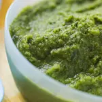 Broccoli Purée with Garlic Brown Butter