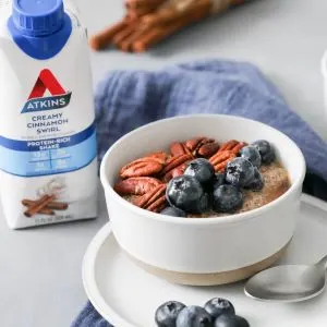 Low Carb Cinnamon Protein Porridge
