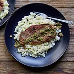 Chimichurri Steak and Cauliflower Mash
