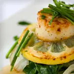Scallops with Lemon-Chive Sauce 