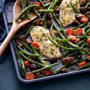 garlic-parmesan-chicken-and-vegetable-sheet-pan