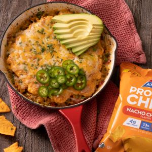 Nacho Cornbread Taco Skillet Recipe | @Atkins