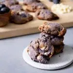 Low Carb Blueberry White Chocolate Cookies