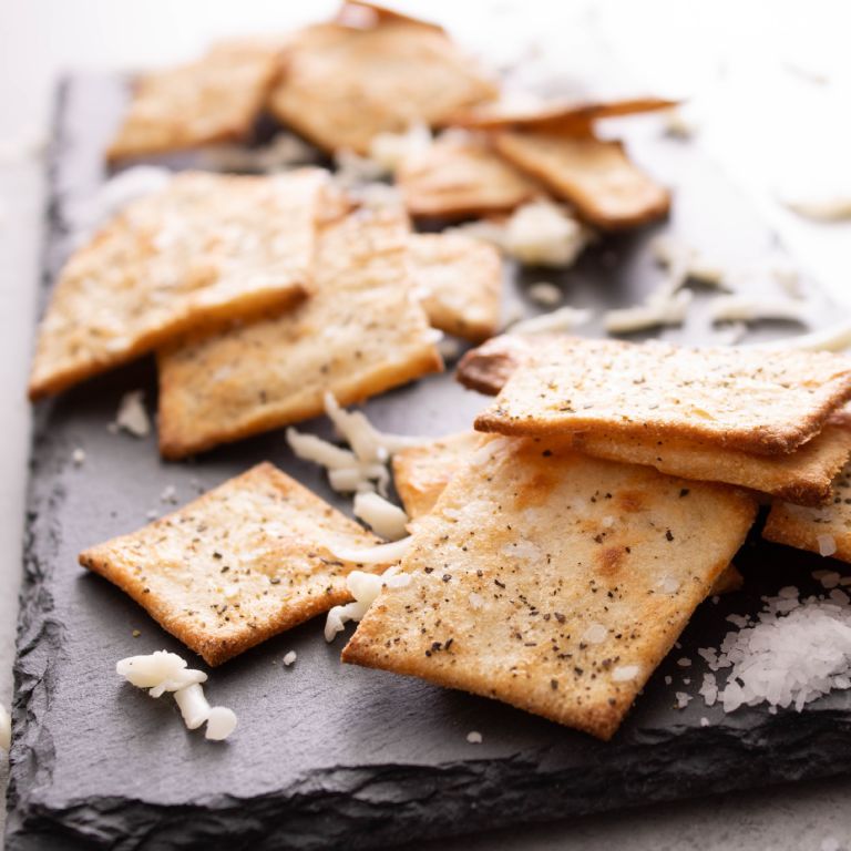 Keto Salt and Pepper Crackers Recipe | @Atkins