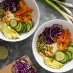 Low Carb Rainbow Bowl