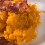 Mashed Autumn Vegetables with Bacon and Scallions