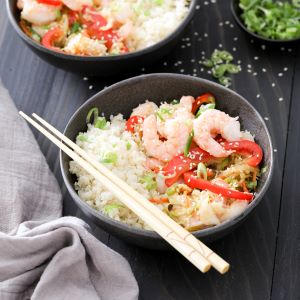 Egg Roll Bowl with Shrimp Recipe | @Atkins