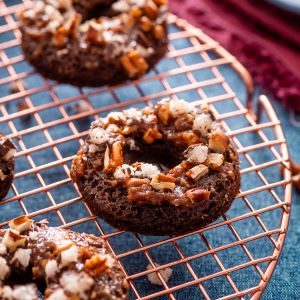 Keto German Chocolate Cake Donuts Recipe | @Atkins