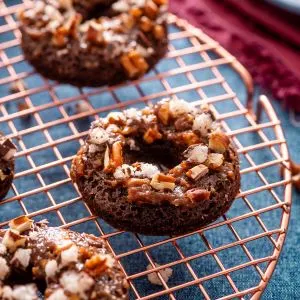 Keto German Chocolate Cake Donuts