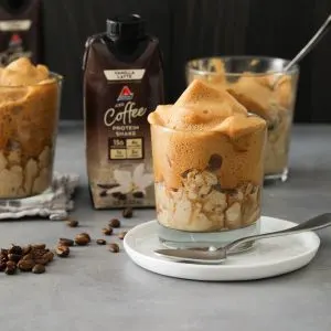 Low Carb Latte Granita with Whipped Coffee