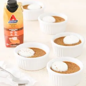 Keto Pumpkin Spice Latte Baked Custard