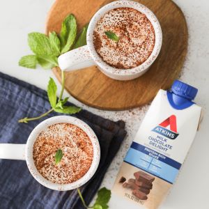Keto Peppermint Hot Chocolate Delight Recipe | @Atkins