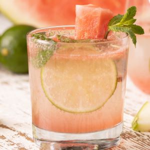 Summer Watermelon Fizz Mocktail Recipe | @Atkins