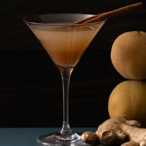 Low Carb Spicy Ginger Pear Mocktail