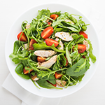 Grilled Lime Chicken over Spinach Salad with Feta-Ranch Dressing Recipe | @Atkins
