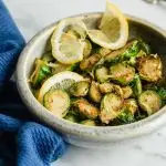 Steamed Brussels Sprouts with Browned Butter and Lemon Zest 