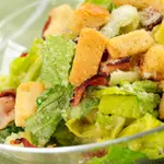 Warm Greens with Cornbread Croutons 