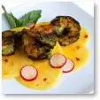 Curried Shrimp with Green Mango Salad