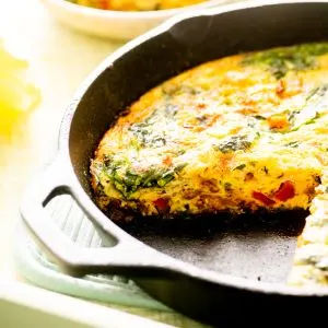 Keto Sausage and Bell Pepper Frittata