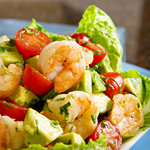 Keto Shrimp with Avocado and Tomato Salad Recipe