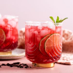 Hibiscus Mojito Cooler (Mocktail) Recipe | @Atkins