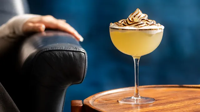 Low Carb Lemon Meringue Pie Cocktail