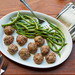 Keto Baked Meatballs and Green Beans Recipe | @Atkins