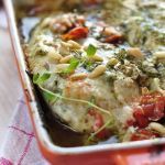 Spaghetti Squash Pie with Pesto Chicken Recipe | @Atkins