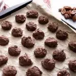 Keto Chocolate Pecan Shortbread Drops