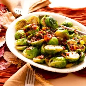 Brussels Sprouts with Bacon and Parmesan