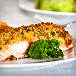 Keto Pecan-Crusted Salmon with Sorrel Sauce Recipe | @Atkins