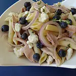 Chicken, Red Onion and Blueberry Pasta Salad