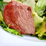 Keto Roast Beef on Mixed Green Salad