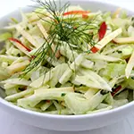 Creamy Apple, Celery and Fennel Slaw