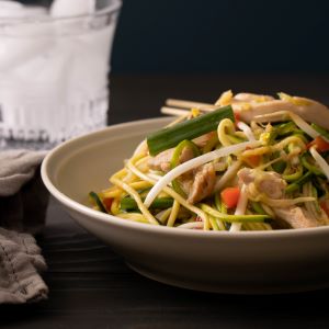 Low Carb Chow Mein Style Zoodles Recipe | @Atkins