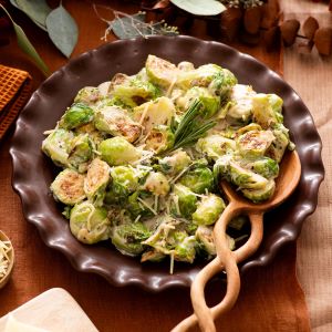 Low Carb Creamy Brussels Sprouts with Rosemary Recipe | @Atkins