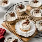 Keto No-Bake Mini Eggnog Cheesecake 