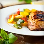 Grilled Chicken and Vegetables with Fresh Basil 