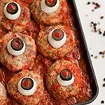 Spooky Keto Mini Meatloaf