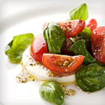 Fresh Mozzarella Salad with Pesto Vinaigrette Recipe | @Atkins