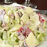 Keto Waldorf Chicken Salad in Lettuce Cups